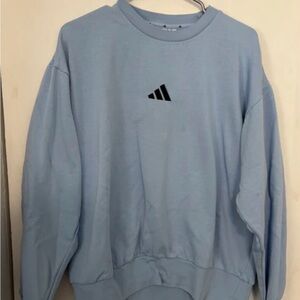 Adidas women Light Blue Crewneck Sweater